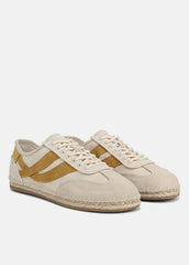 Oasis Linen & Leather Espadrille Sneaker in Sneakers - MOONLIGHT/GOLDEN DESERT