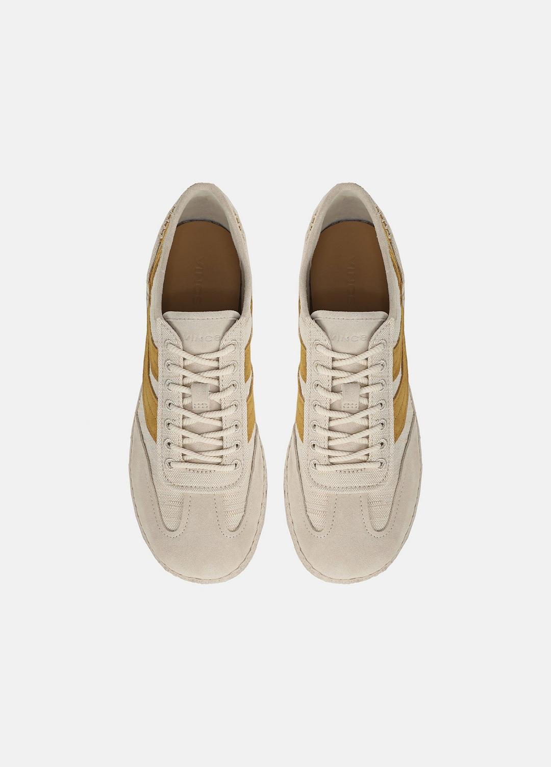 Oasis Linen & Leather Espadrille Sneaker in Sneakers - MOONLIGHT/GOLDEN DESERT