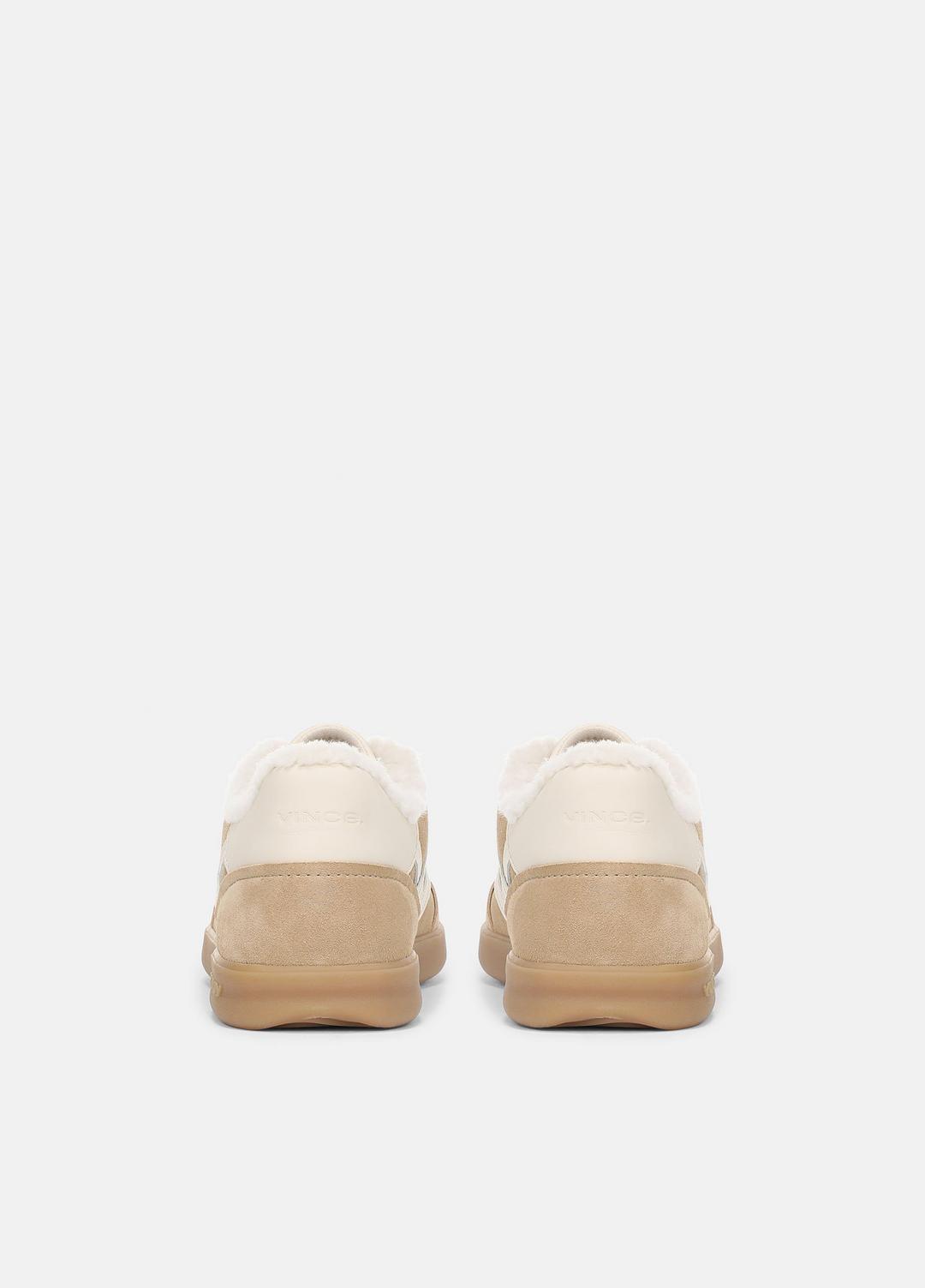 Oasis Suede & Shearling Sneaker in Sneakers - SAND TRAIL