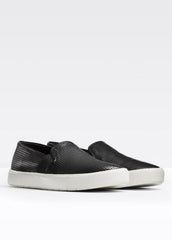 Women's Blair Perforated Leather Sneakers - BLACK