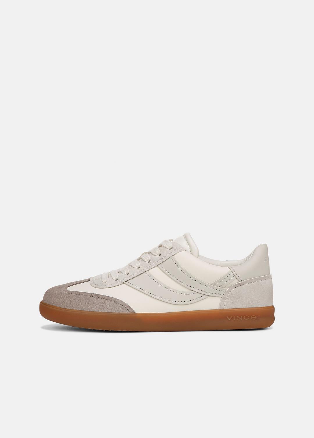 Oasis Leather and Suede Sneaker in Sneakers - WHITE FOAM/HORCHATA/HAZELSTONE