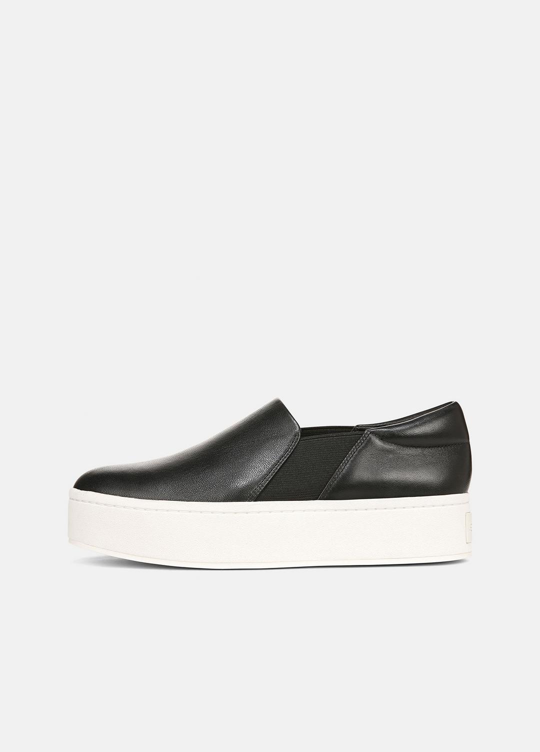 Warren Leather Sneaker in Sneakers - BLACK