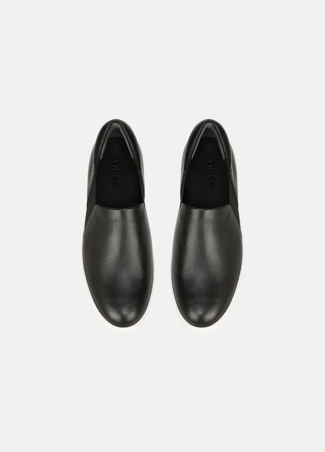 Warren Leather Sneaker in Sneakers - BLACK