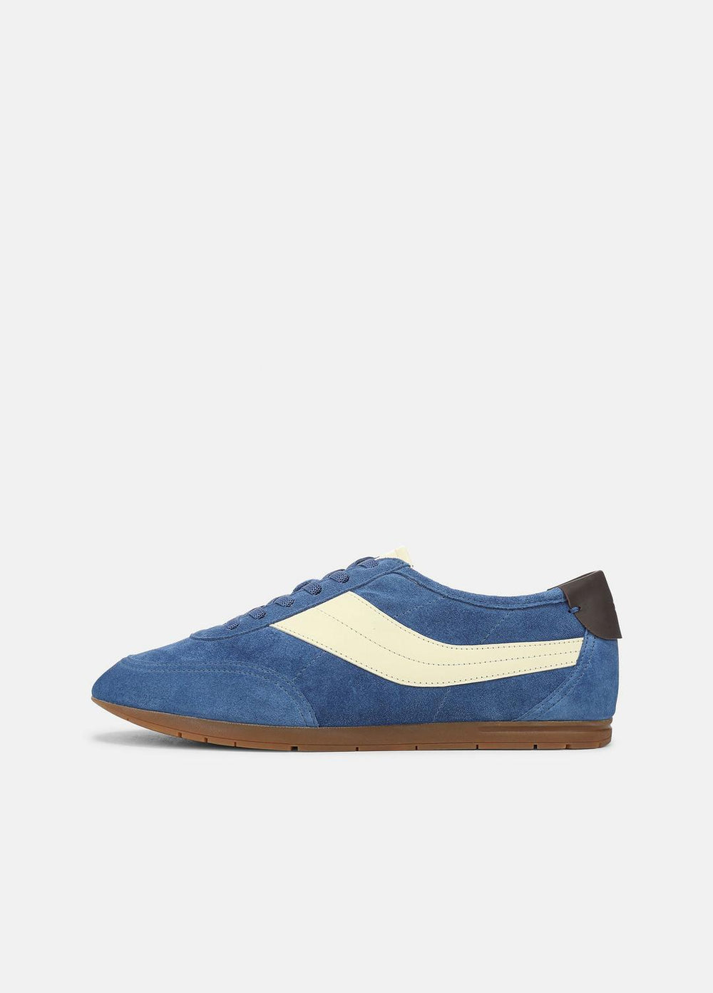 LA Suede & Leather Runner Sneaker in Sneakers - INDIGO/STRAW SEED