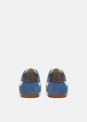 LA Suede & Leather Runner Sneaker in Sneakers - INDIGO/STRAW SEED