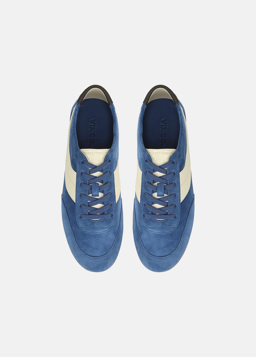 LA Suede & Leather Runner Sneaker in Sneakers - INDIGO/STRAW SEED