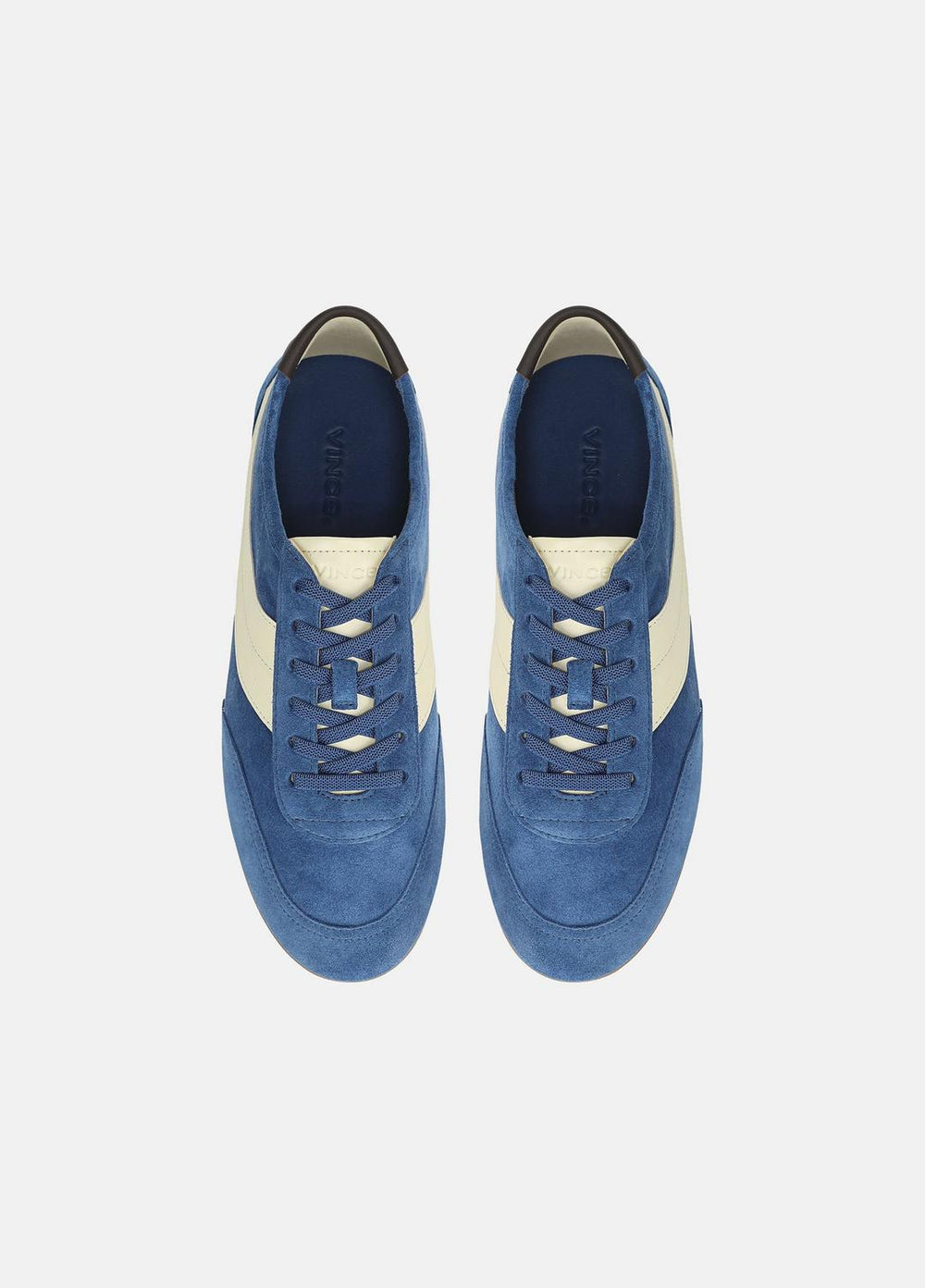 LA Suede & Leather Runner Sneaker in Sneakers - INDIGO/STRAW SEED