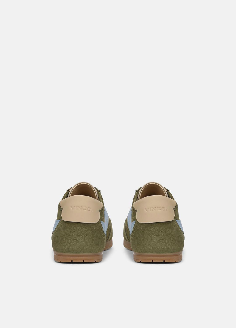 LA Suede & Leather Runner Sneaker in Sneakers - LODEN GREEN/GLACIAL BLUE