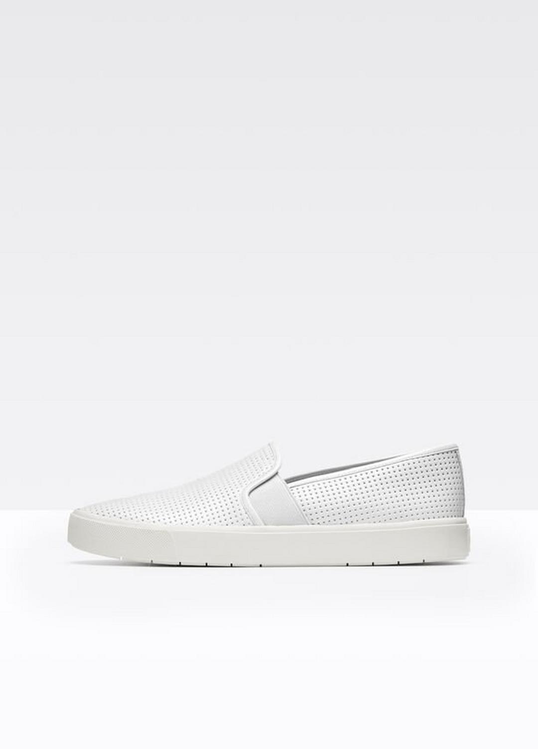 Women's Blair Perforated Leather Sneakers - WHITE