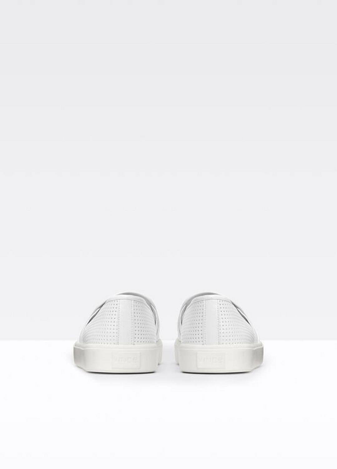 Women's Blair Perforated Leather Sneakers - WHITE