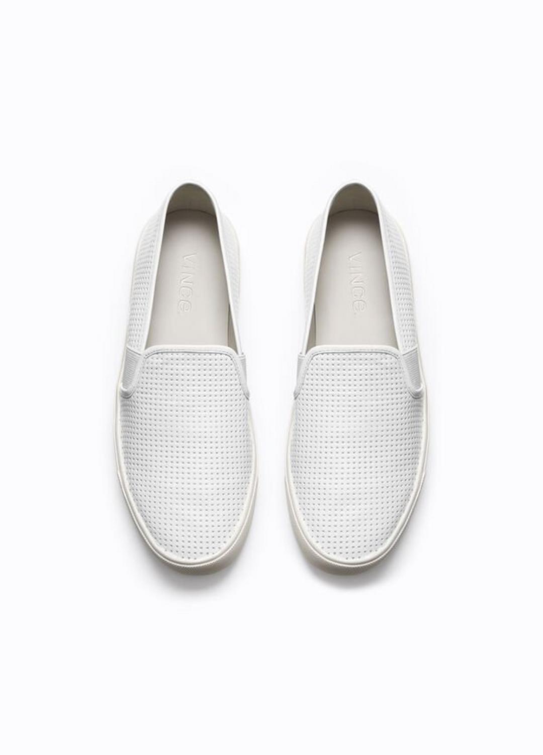 Women's Blair Perforated Leather Sneakers - WHITE