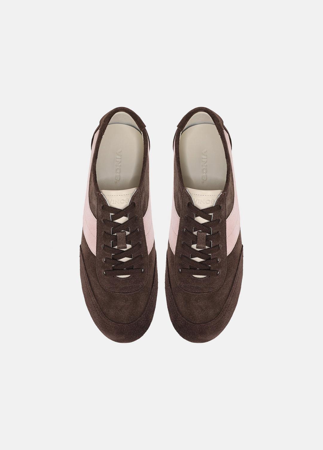 LA Suede & Leather Runner Sneaker in Sneakers - DARK MOCHA/ROSEWATER