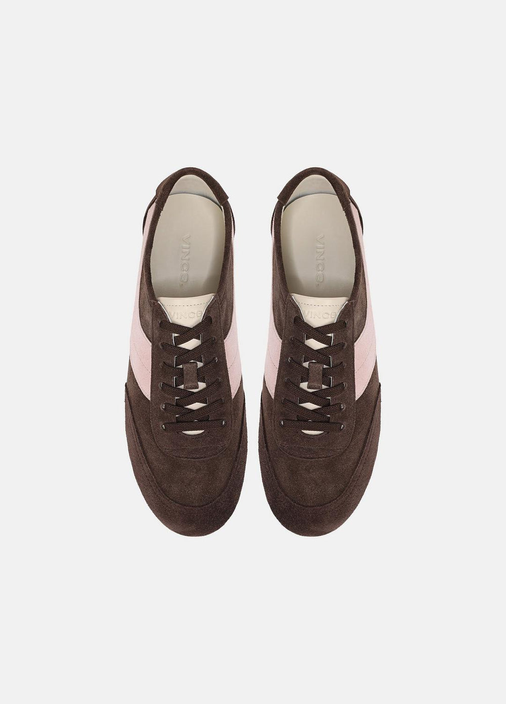 LA Suede & Leather Runner Sneaker in Sneakers - DARK MOCHA/ROSEWATER