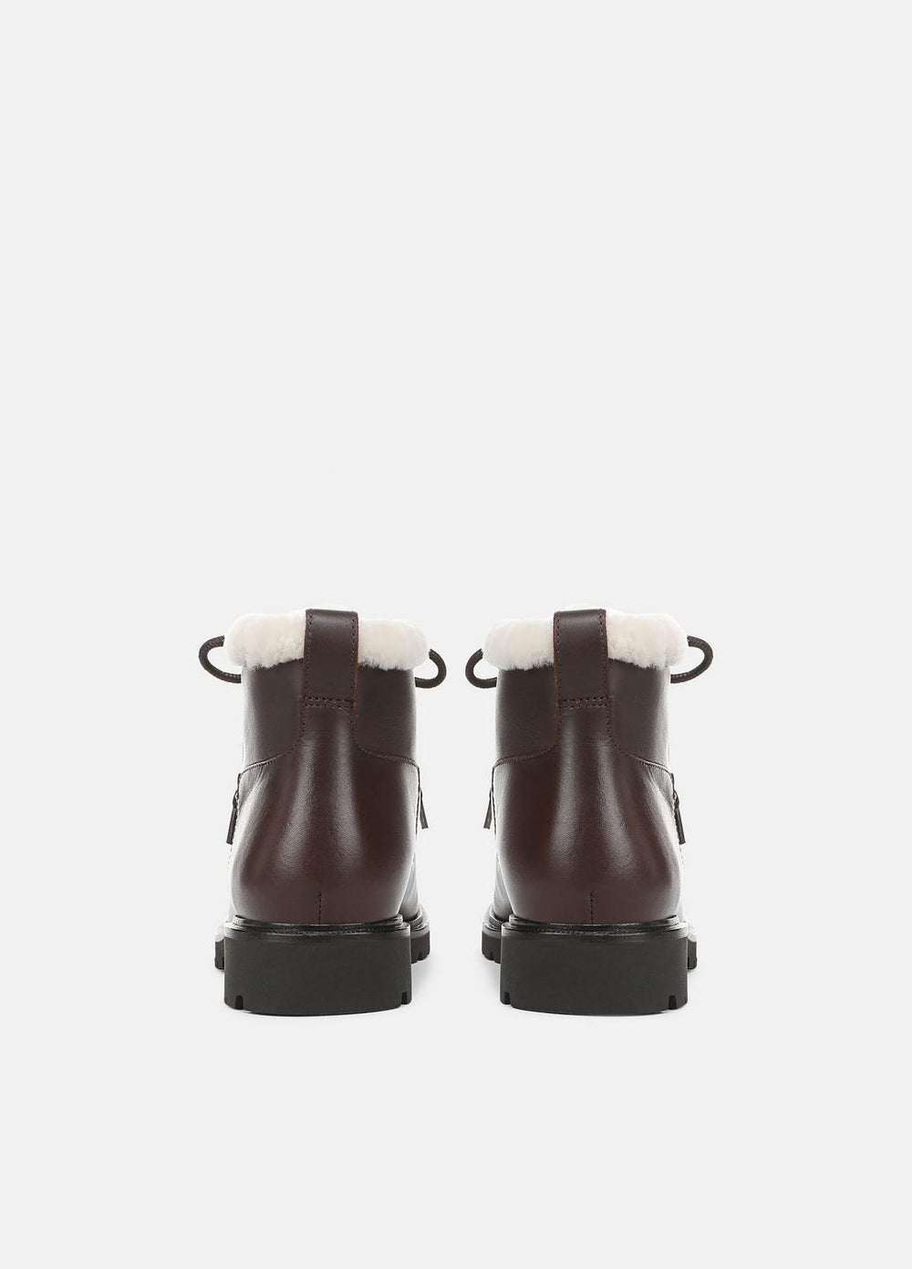 Sierra Shearling-Lined Lug-Sole Boot in Boots - CHILI BROWN
