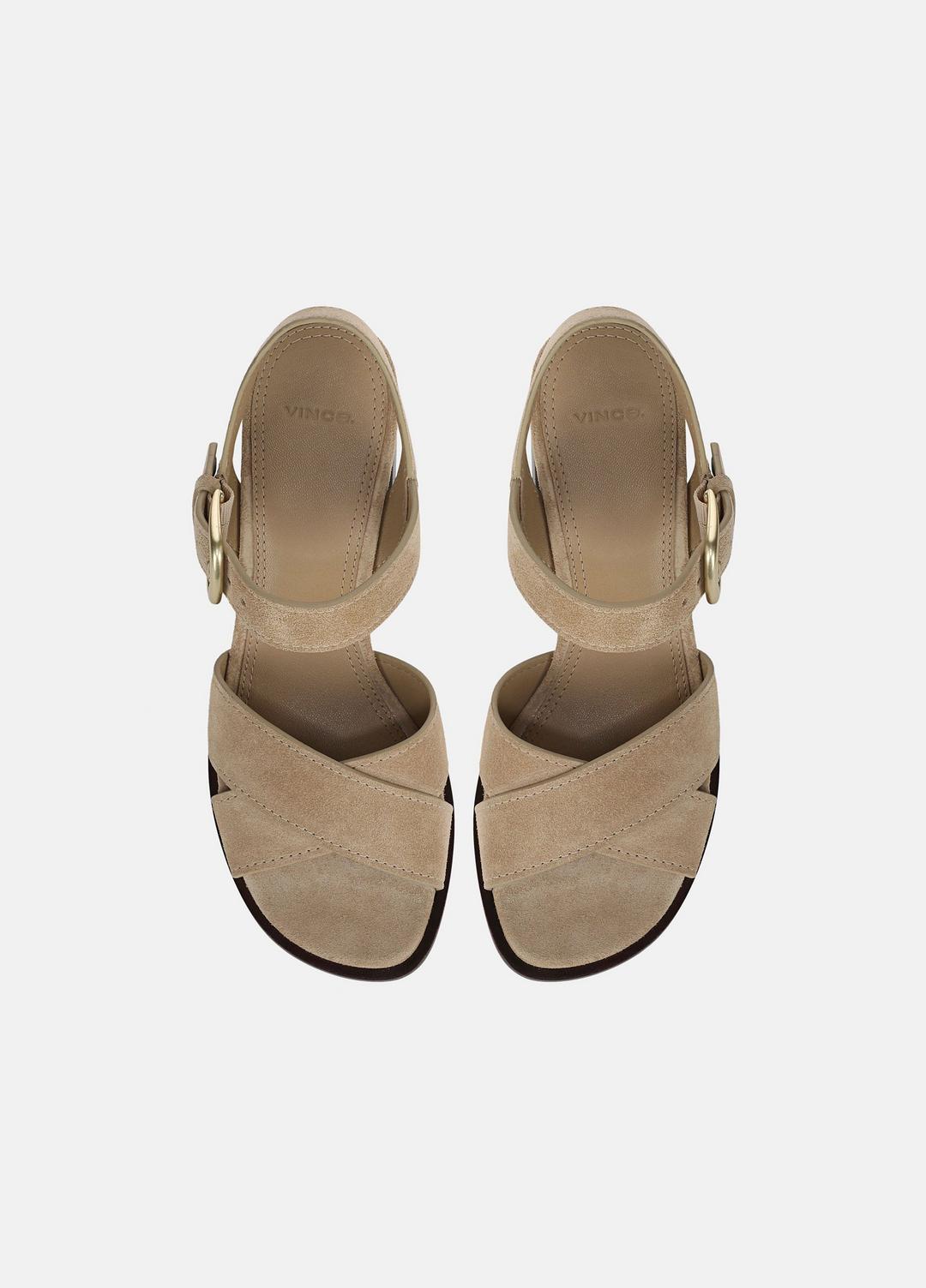 Salma Suede Heeled Sandal in Heels - DUNE