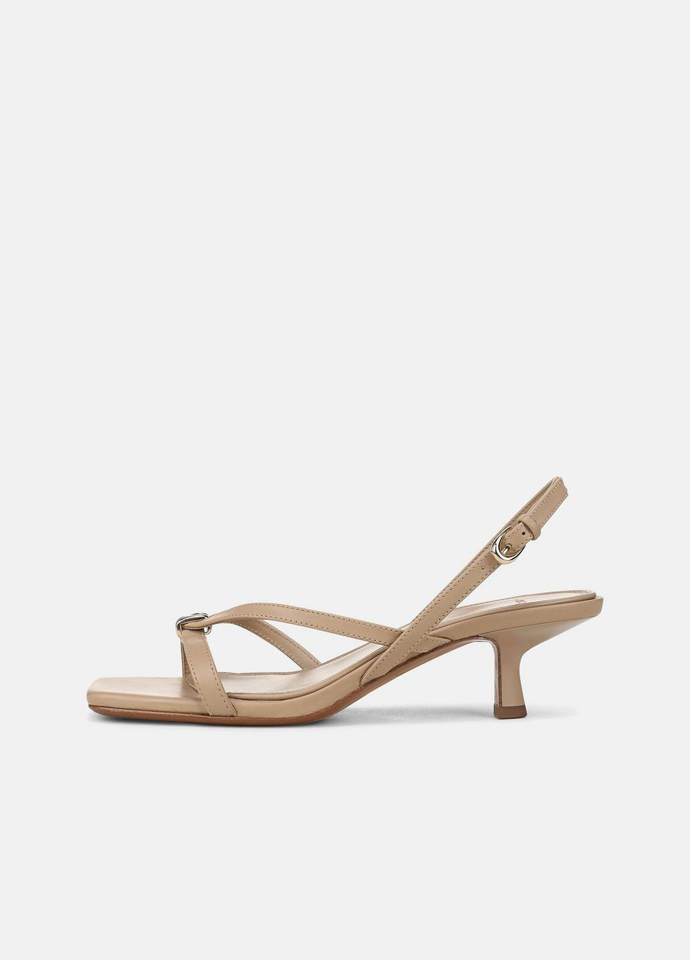 Tali Leather Slingback Sandal in Heels - WARM ALMOND