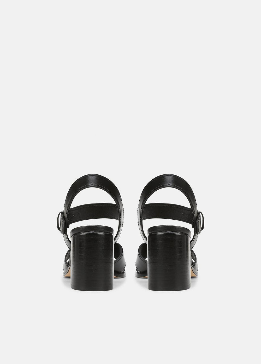 Salma Leather Heeled Sandal in Heels - BLACK