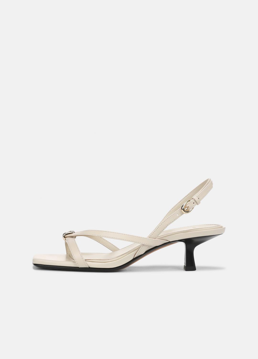 Tali Leather Slingback Sandal in Heels - MOONLIGHT