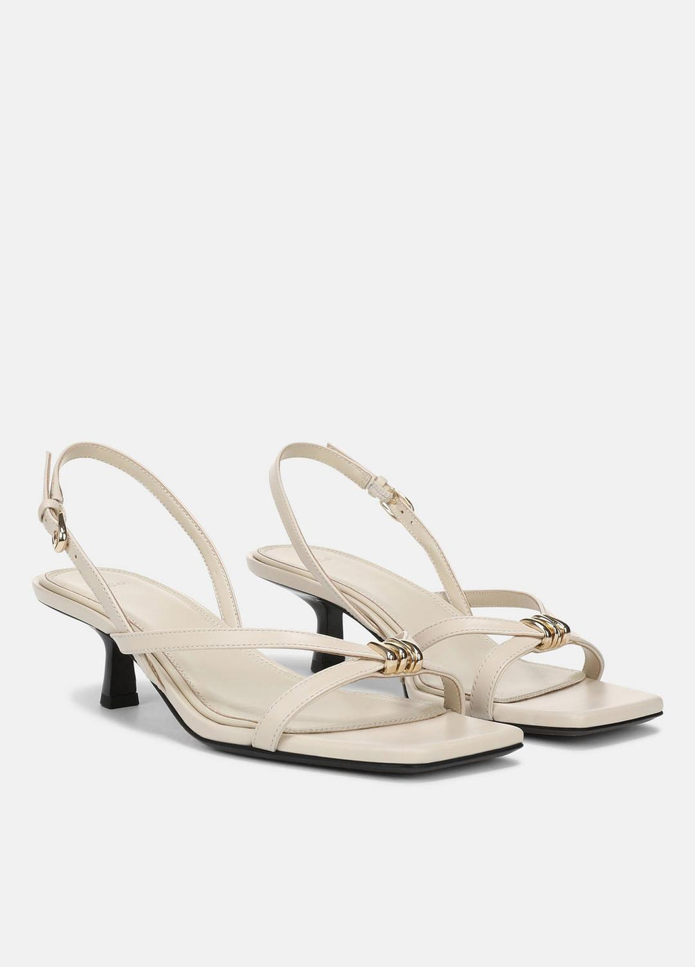 Tali Leather Slingback Sandal in Heels - MOONLIGHT