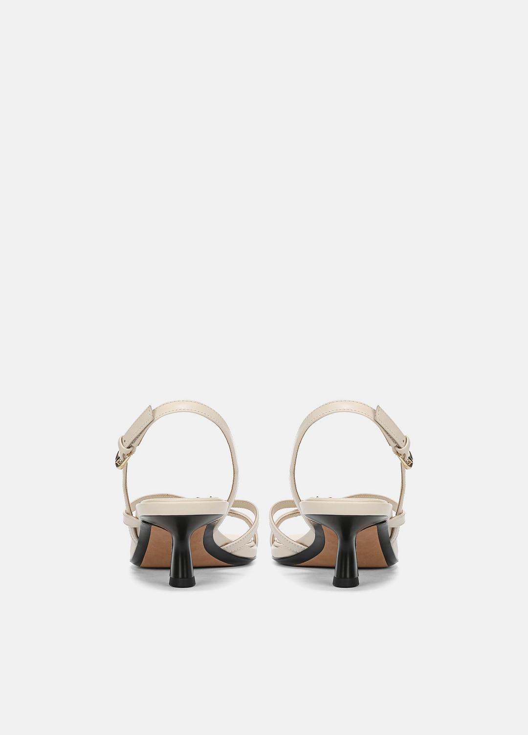 Tali Leather Slingback Sandal in Heels - MOONLIGHT
