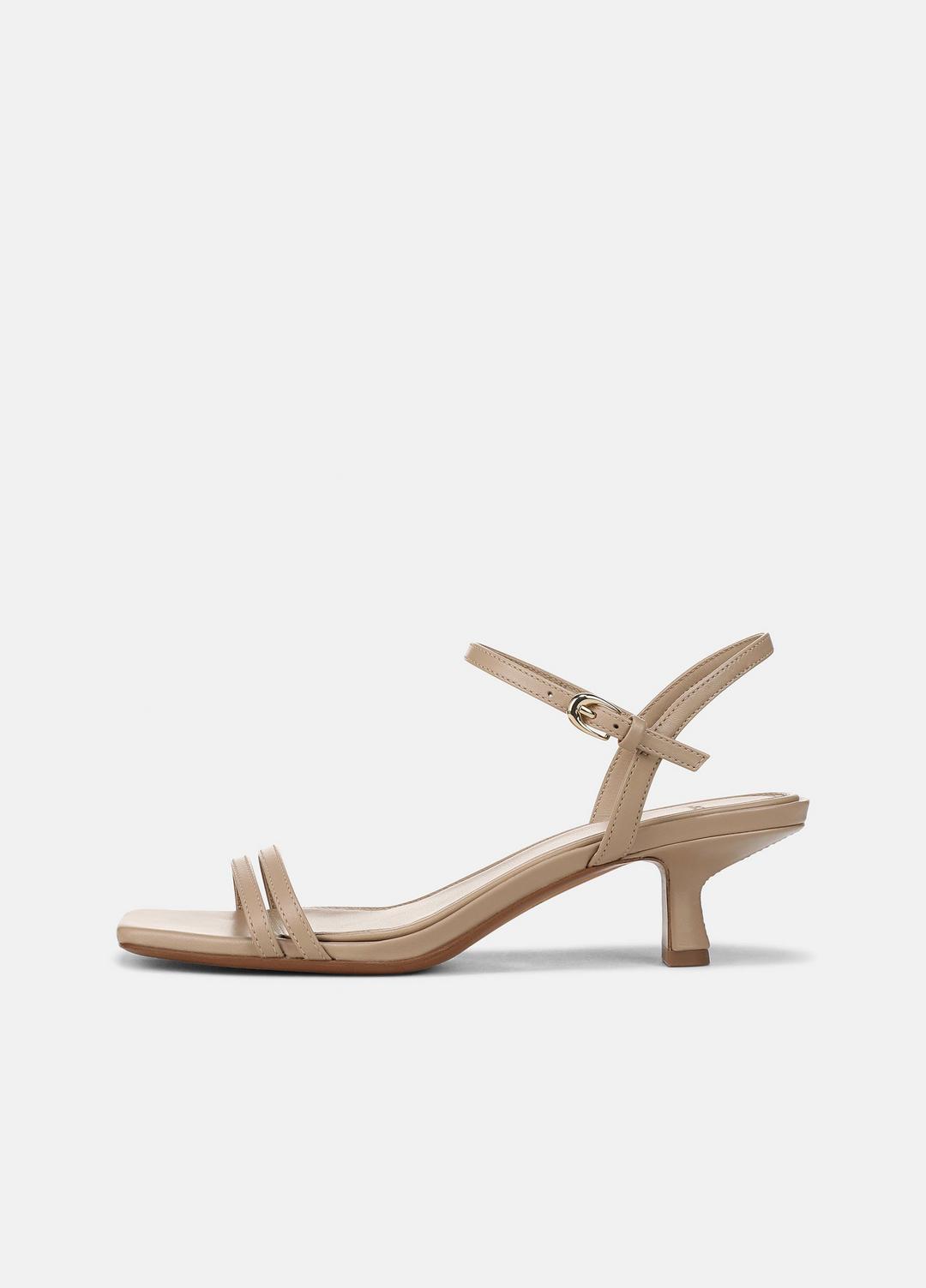 Tilda Leather Heeled Sandal in Heels - WARM ALMOND