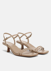 Tilda Leather Heeled Sandal in Heels - WARM ALMOND