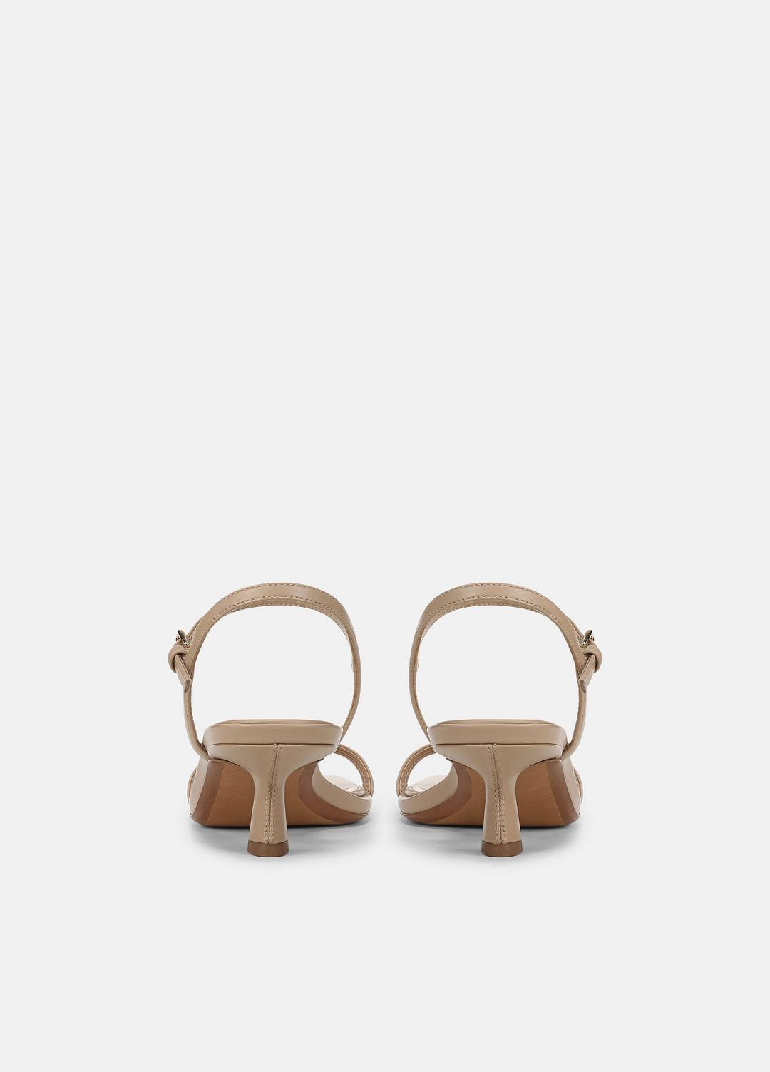 Tilda Leather Heeled Sandal in Heels - WARM ALMOND