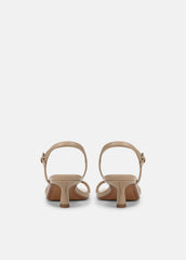 Tilda Leather Heeled Sandal in Heels - WARM ALMOND