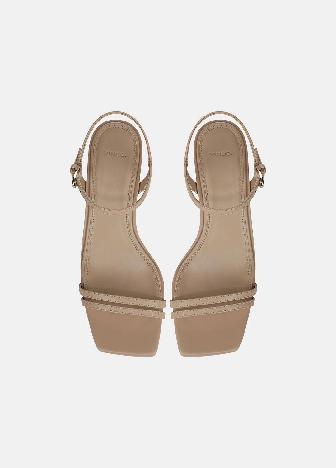 Tilda Leather Heeled Sandal in Heels - WARM ALMOND