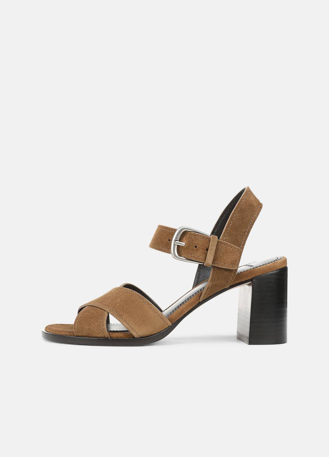 Salma Suede Heeled Sandal in Heels - ELMWOOD