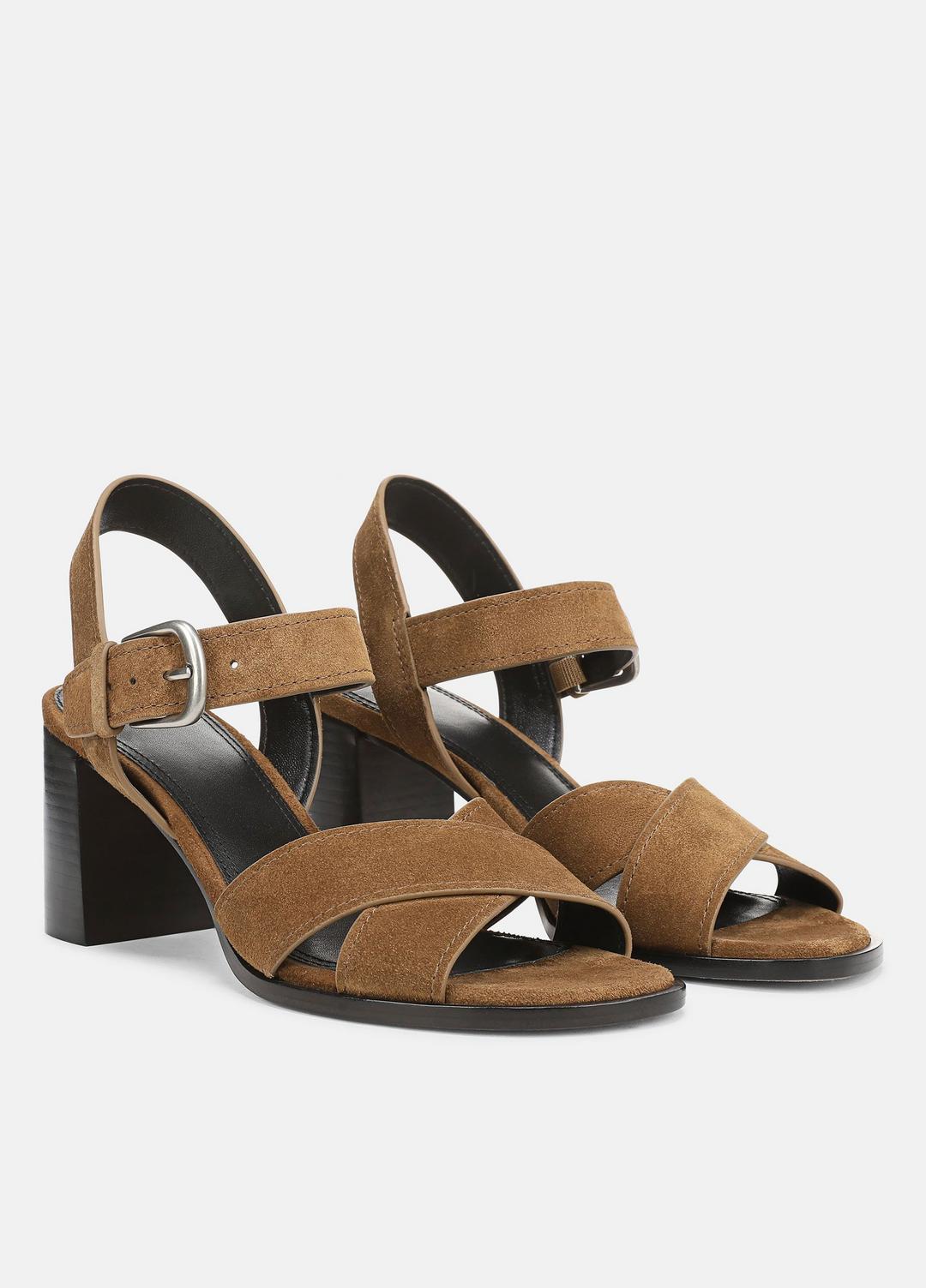 Salma Suede Heeled Sandal in Heels - ELMWOOD
