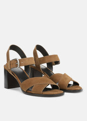Salma Suede Heeled Sandal in Heels - ELMWOOD
