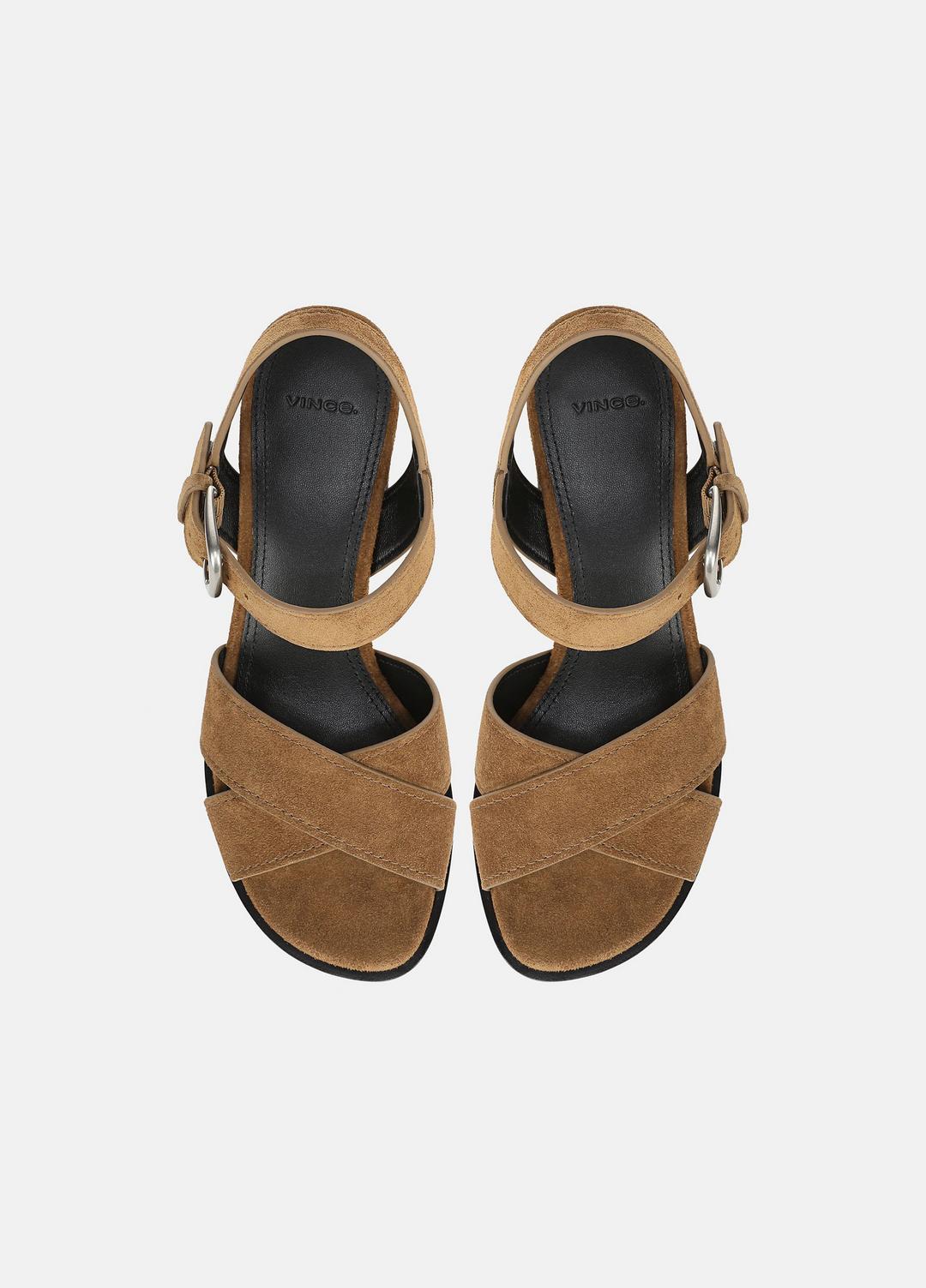 Salma Suede Heeled Sandal in Heels - ELMWOOD