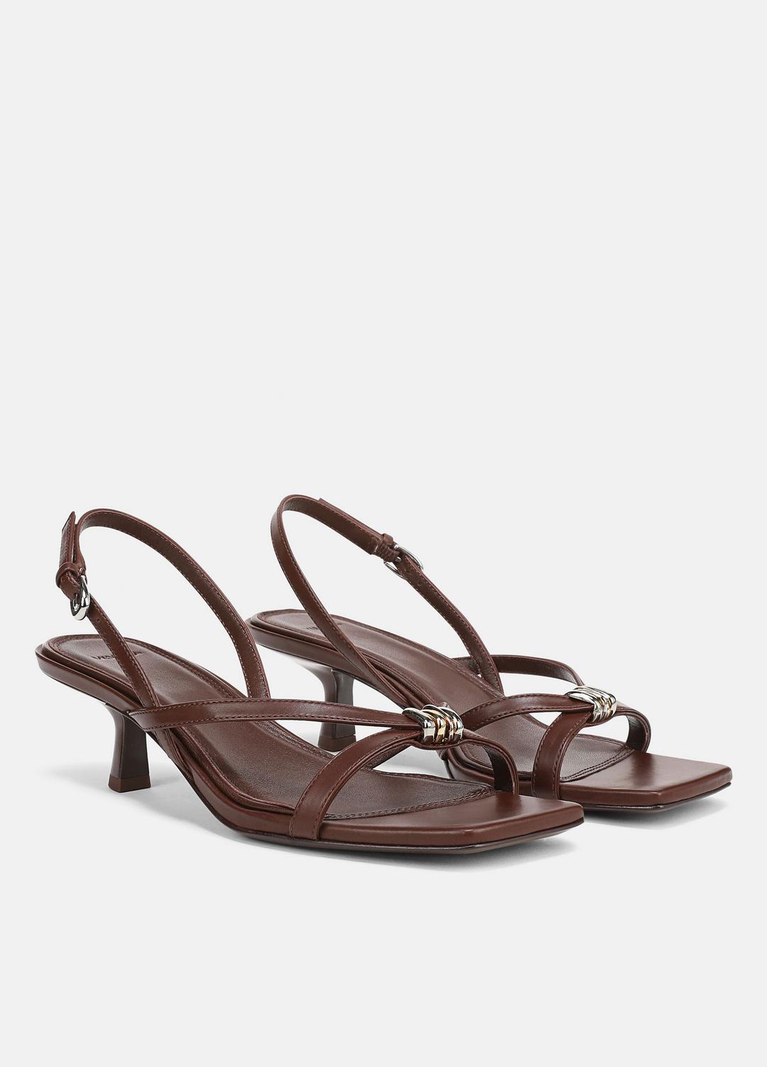 Tali Slingback Sandal in Heels - MOLTON BROWN