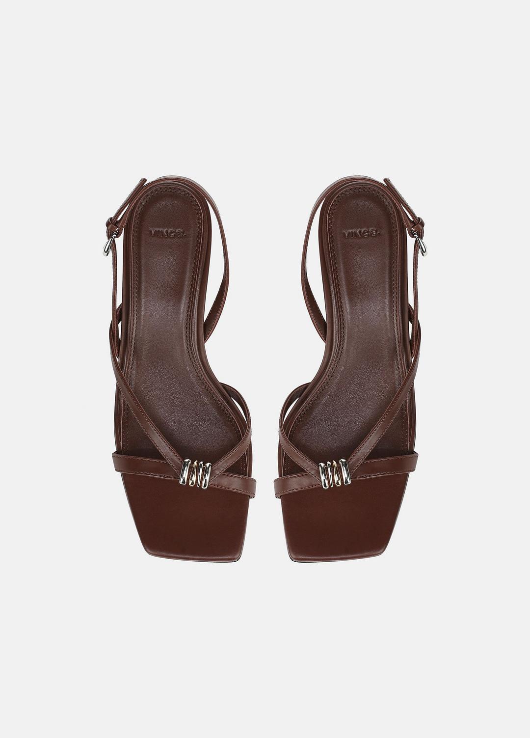Tali Slingback Sandal in Heels - MOLTON BROWN