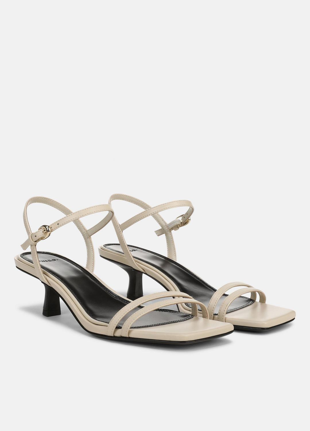 Tilda Leather Heeled Sandal in Heels - MOONLIGHT