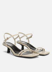 Tilda Leather Heeled Sandal in Heels - MOONLIGHT
