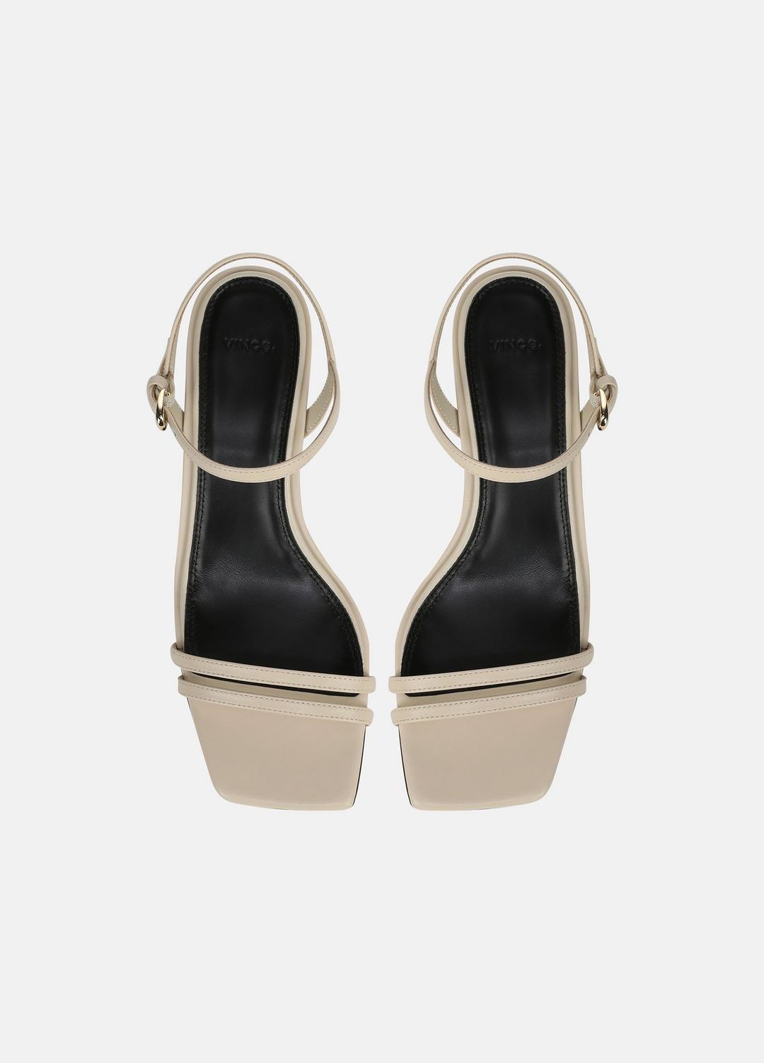 Tilda Leather Heeled Sandal in Heels - MOONLIGHT