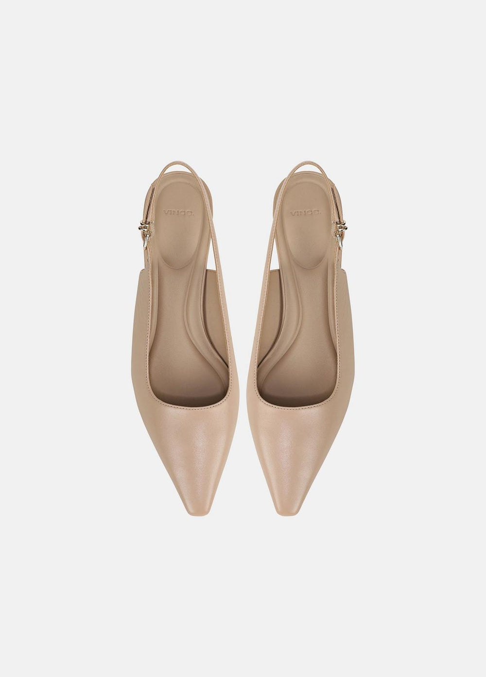 Sabra Leather Slingback Heel in Heels - WARM ALMOND