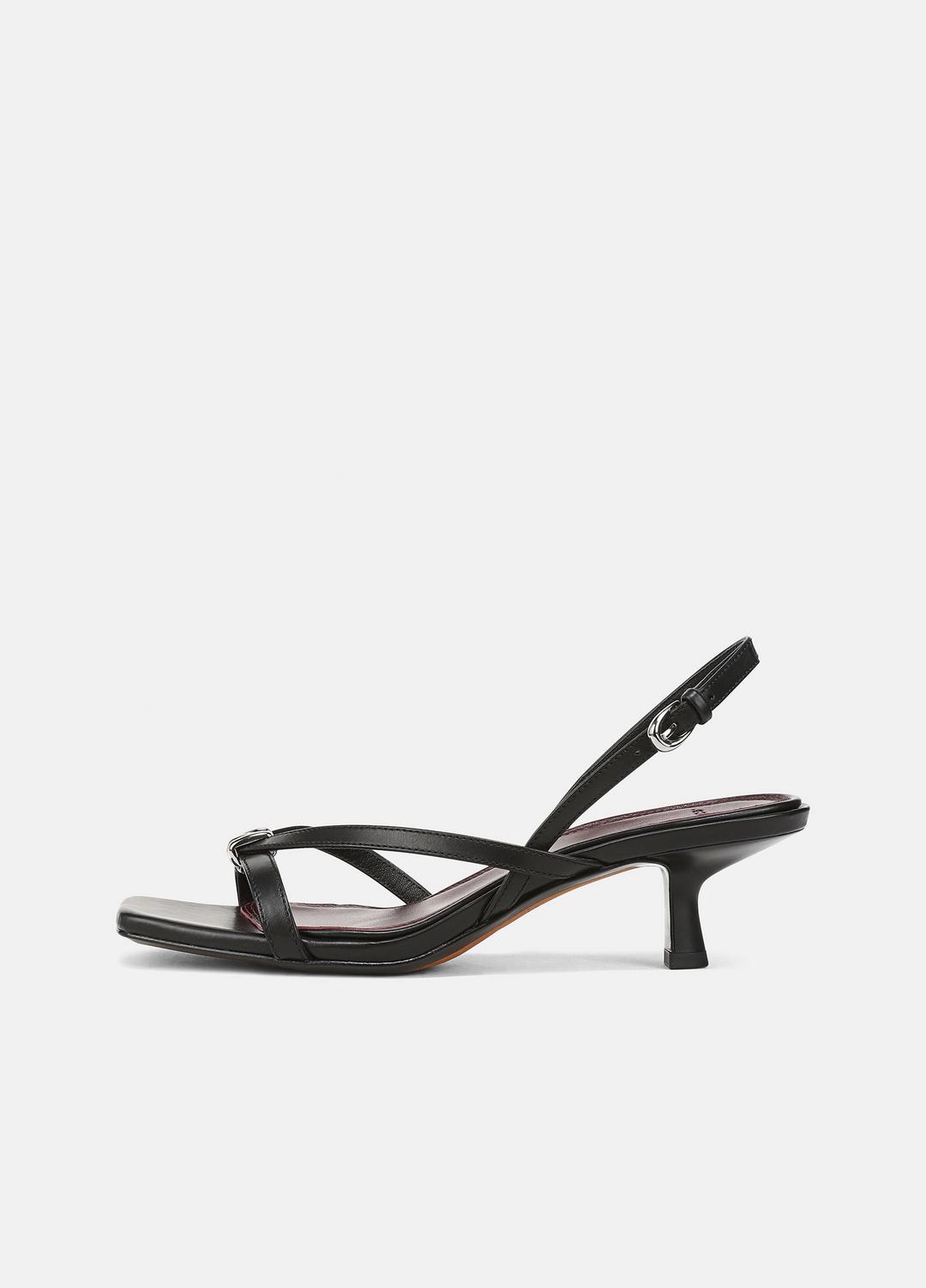 Tali Slingback Sandal in Heels - BLACK