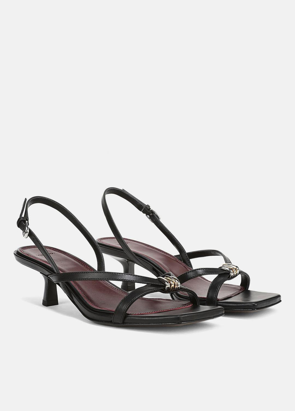 Tali Slingback Sandal in Heels - BLACK