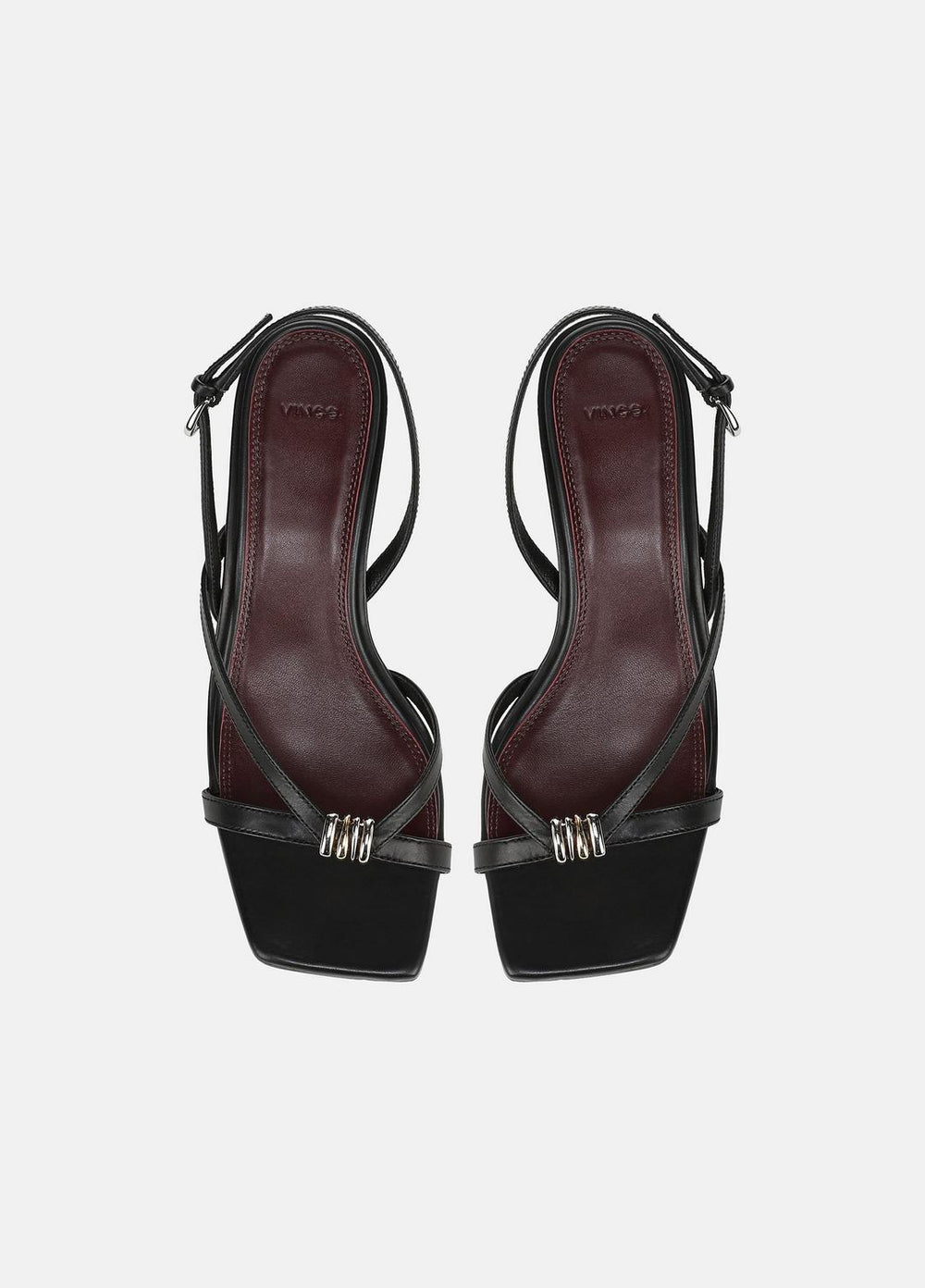 Tali Slingback Sandal in Heels - BLACK