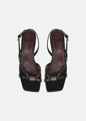 Tali Slingback Sandal in Heels - BLACK