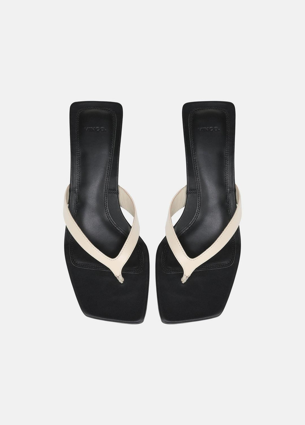 San Juan Leather Heeled Thong Sandal in Heels - MOONLIGHT