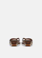 San Juan Jelly Heeled Thong Sandal in Sandals - SADDLE
