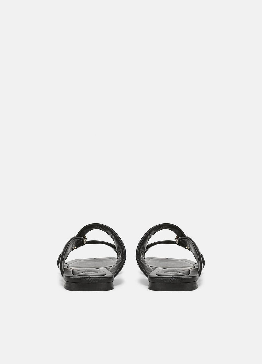 Vilma Leather Slide Sandal in Sandals - BLACK