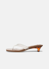 San Juan Jelly Heeled Thong Sandal in Sandals - CLEAR