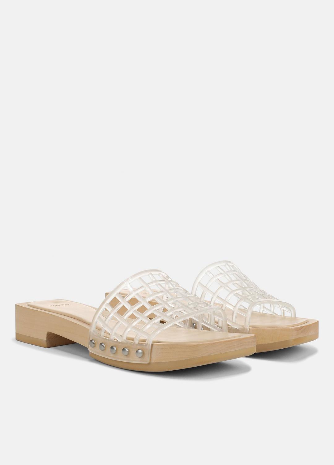Barbara Jelly Slide Sandal in Sandals - CLEAR