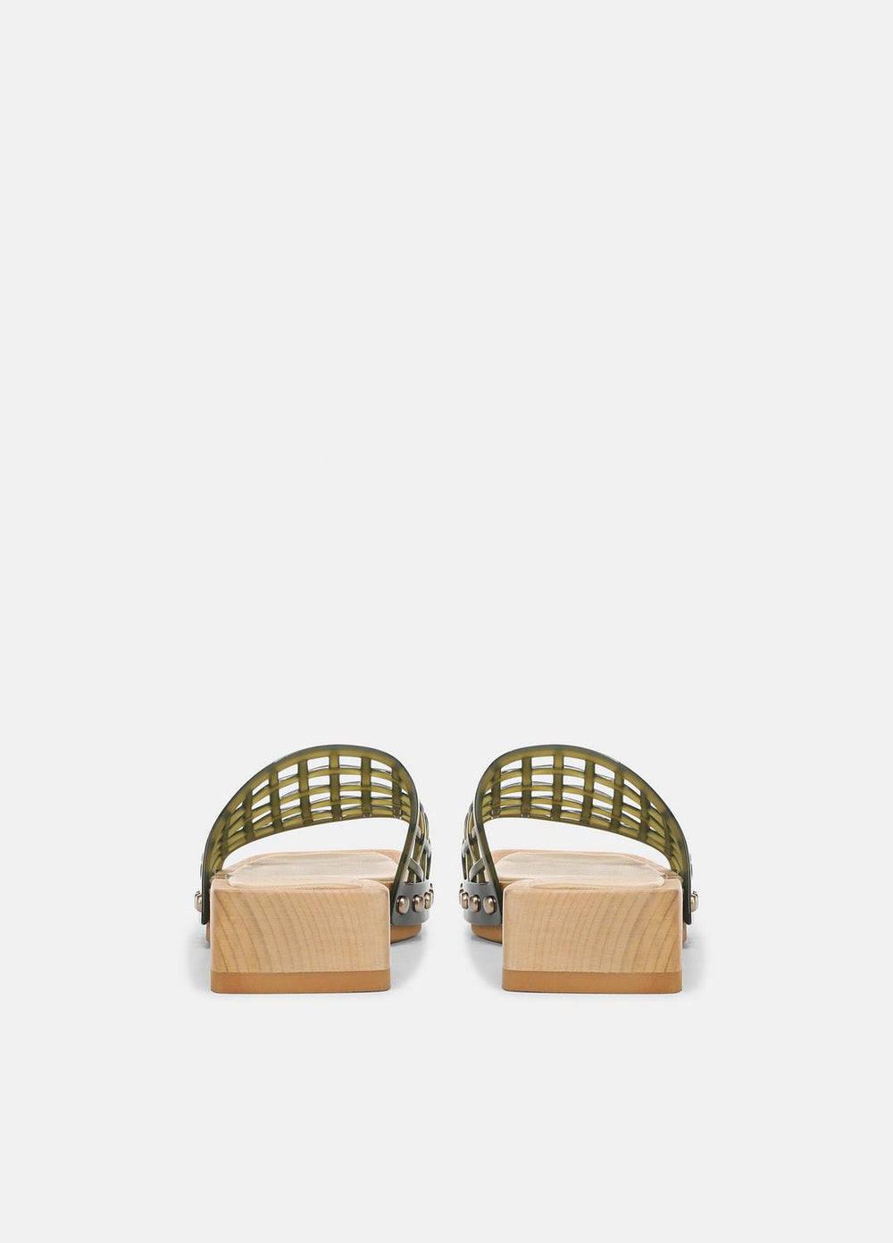 Barbara Jelly Slide Sandal in Sandals - CHIVE
