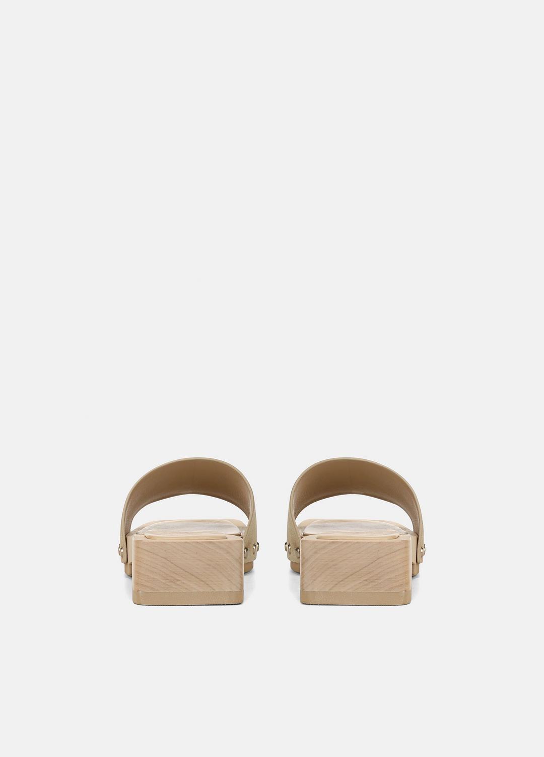 Barbara Suede Slide Sandal in Sandals - WHEAT